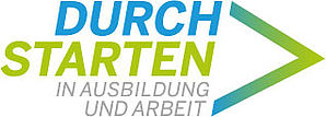 Logo "Durchstarten in Ausbildung und Arbeit"